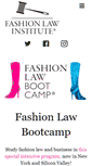 Mobile Screenshot of fashionlawinstitute.com