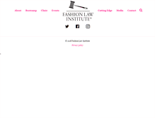 Tablet Screenshot of fashionlawinstitute.com